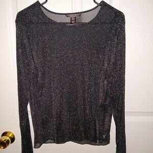 Victoria's Secret ladies glitter sheer dress top